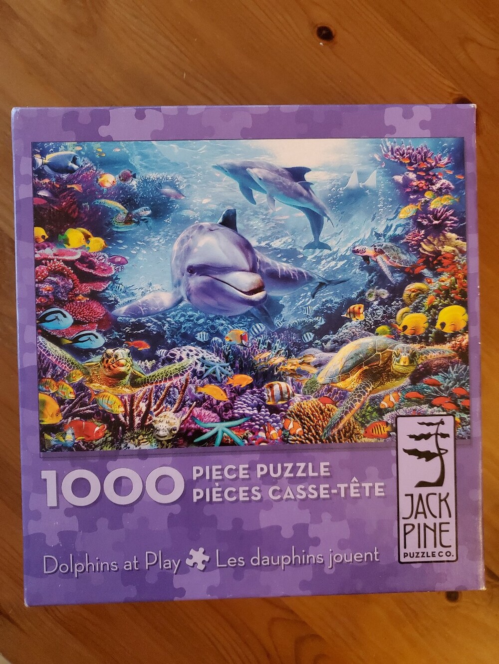 Jack Pine Dolphins at Play 1000-Piece Jigsaw Puzzle